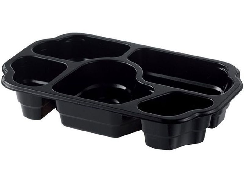 DUNIform 5-fack takeaway PP svart 240/fp