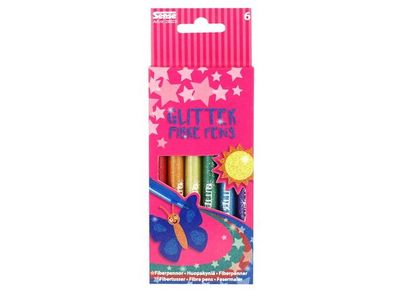 Fiberpennor Glitter 6/fp