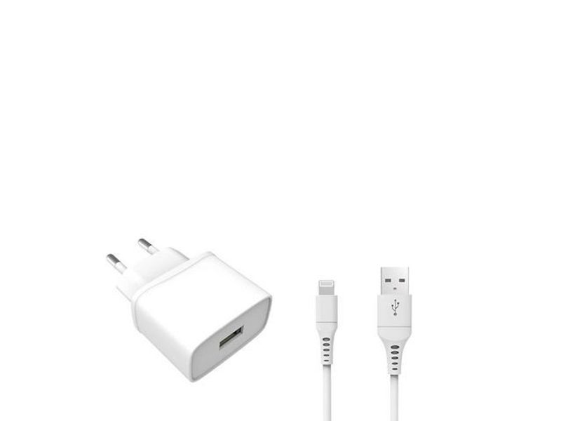 Laddare Vägg GEAR1xUSB 1A Lightning 1m