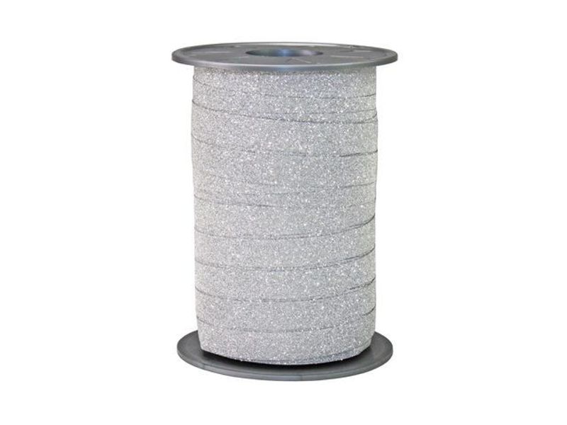 Glitterband 10mmx100m silver