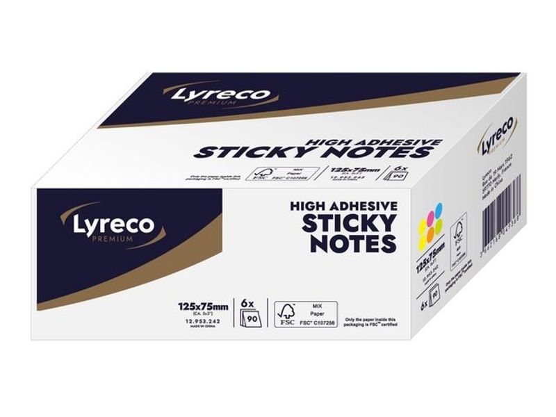 Notes LYRECO prem 75x125mm summer 6/fp