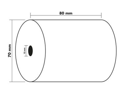 Thermorulle bisf.fri 80x68x12mm 70m