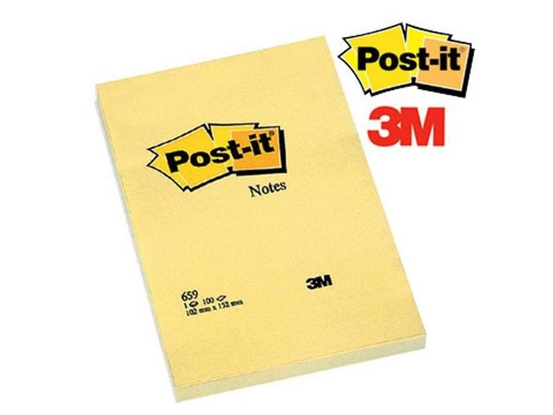 Notes POST-IT 102x152mm gul