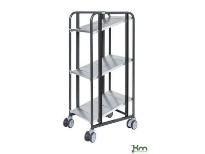 Hyllvagn 168 3 hyllplan 477x638x1300mm