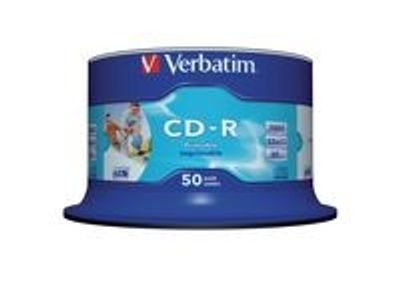 CD-R VERBATIM 700MB Printable 50/fp