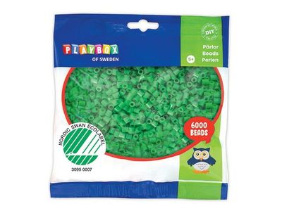 Rörpärlor grön 6000st/fp