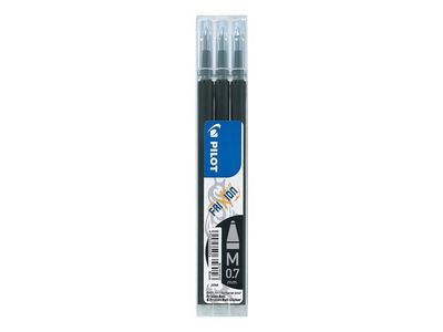 Refill PILOT Frixion 0,7mm svart 3/fp