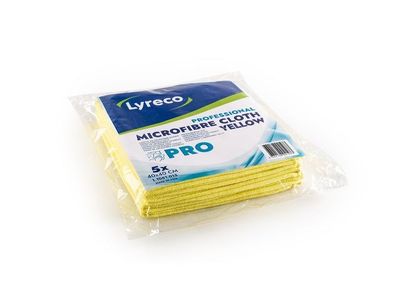 Microfiberduk LYRECO P 40x40cm gul 5/fp