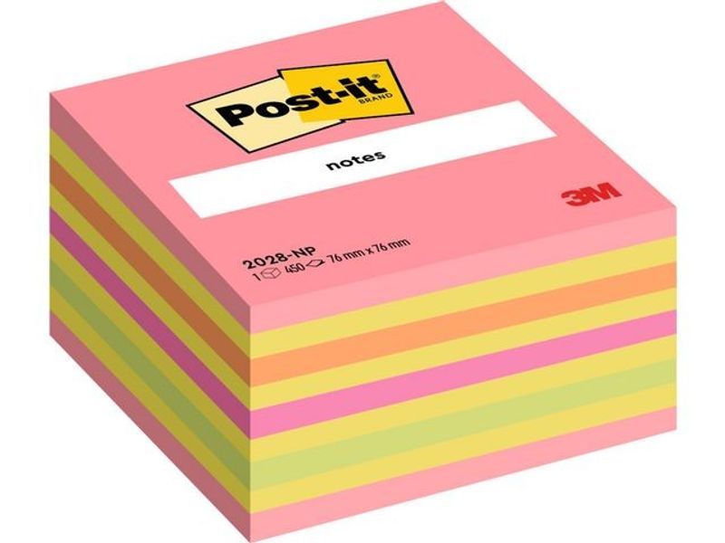 Notes POST-IT kub 76x76 neonfärger