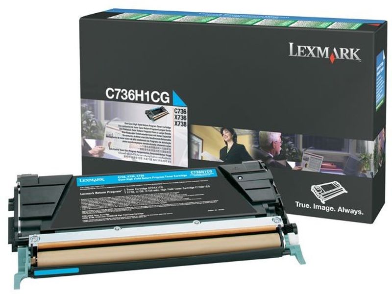 Toner LEXMARK C736H1CG 10K cyan