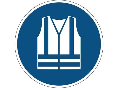 Varseldekal 'Använd varselkläder'