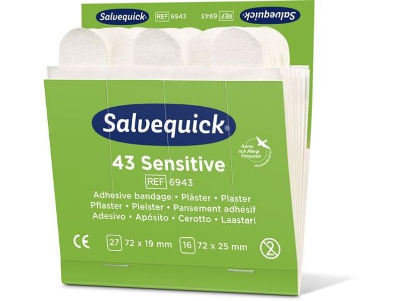 Plåster SALVEQUICK refill nonwoven 43/fp