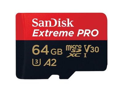 Minneskort SANDISK MicroSDXC E. Pro 64GB