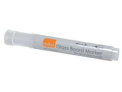 Whiteboardpenna NOBO glas vit 4/fp