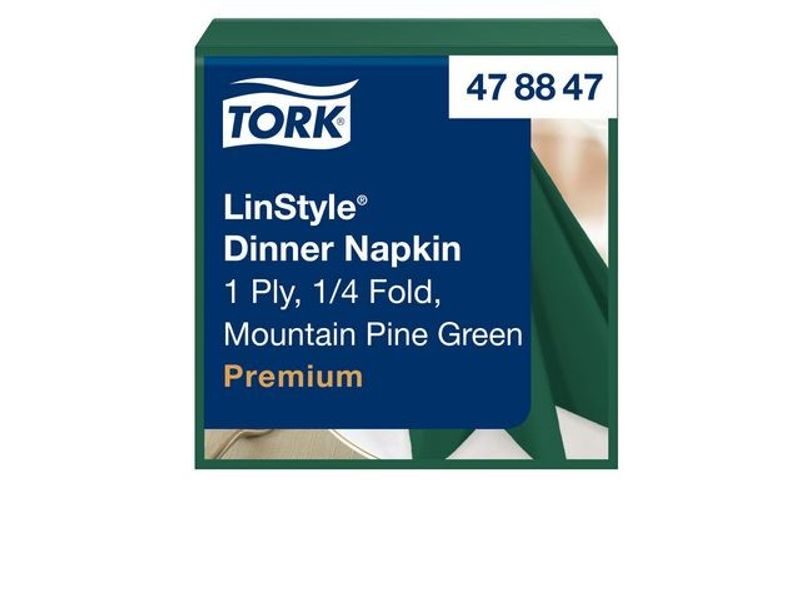 Servett TORK LinStyle grön 39x39  50/fp