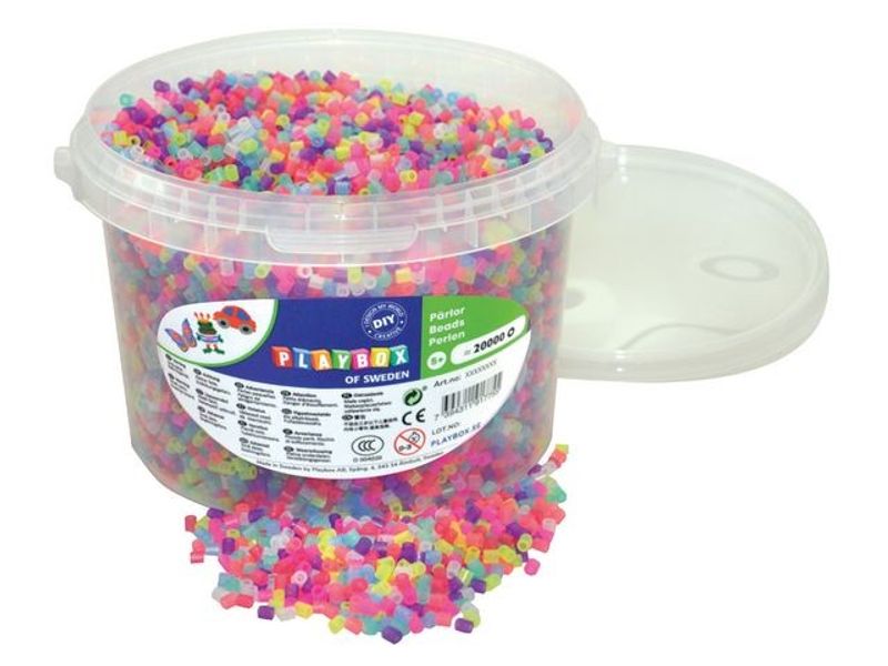 Rörpärlor glitter 20 000st/fp