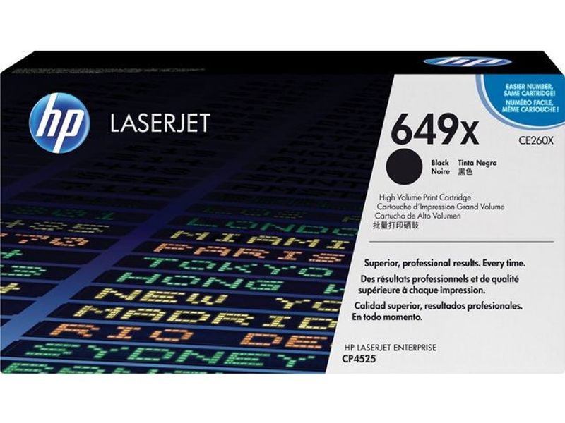 Toner HP CE260X 649X 17K svart