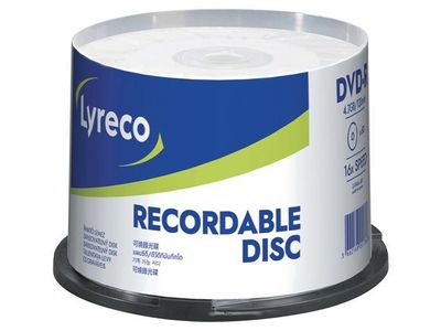 DVD-R LYRECO 4,7GB 50/fp