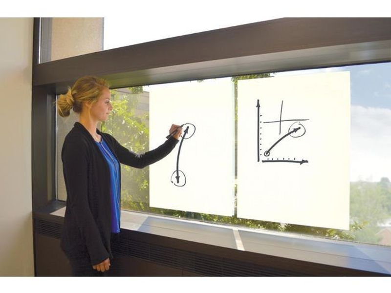 Whiteboard NOBO 80x60cm vit folie 25ark