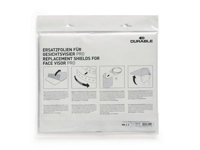 Extra skärm till visir DURABLE 10/fp