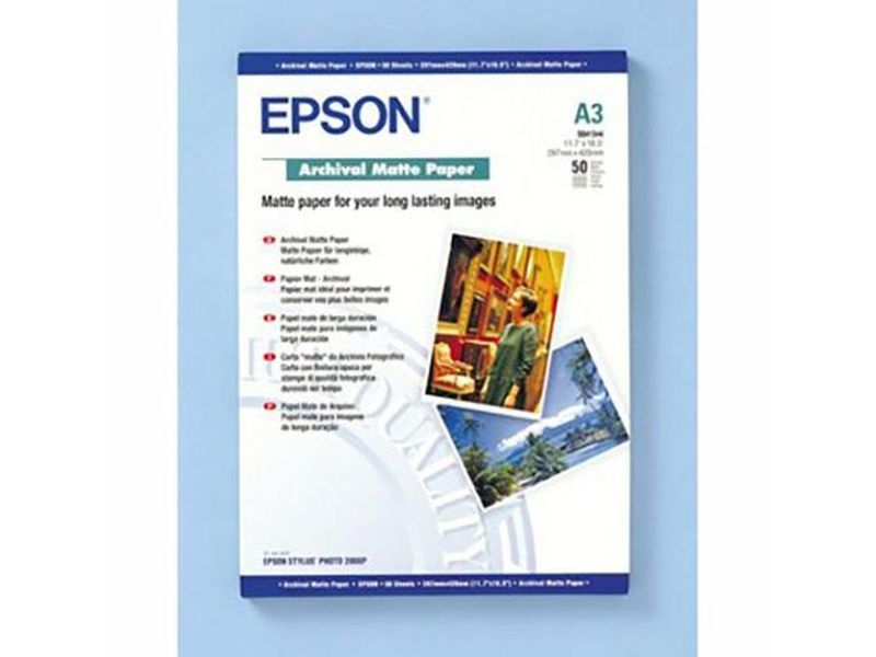 Fotopapper EPSON Matt A3 50/fp