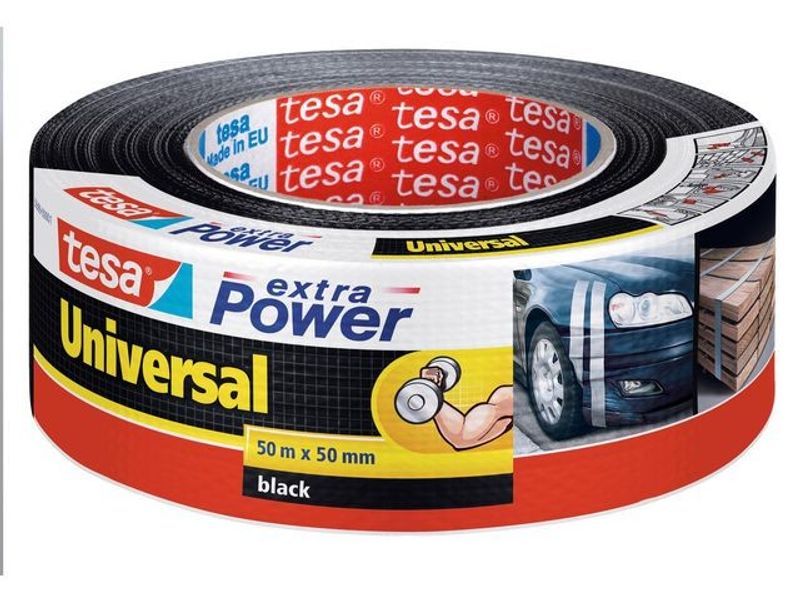 Vävtejp TESA Extra Power 50mmx50m svart