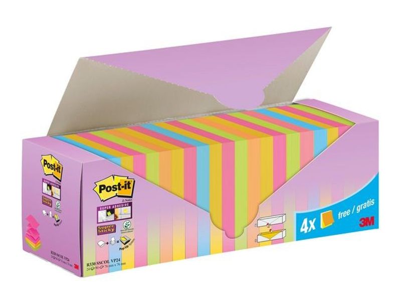 Notes POST-IT Z SS 76x76 6 frg 24/fp