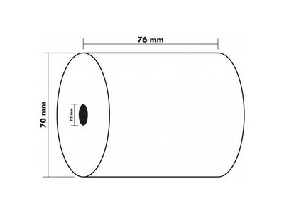 Thermorulle bisf.fri 76x70x12mm 60m