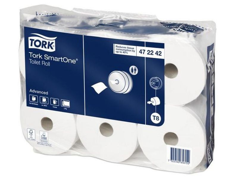 Toalettpapper TORK Adv T8 2-lag 6/fp