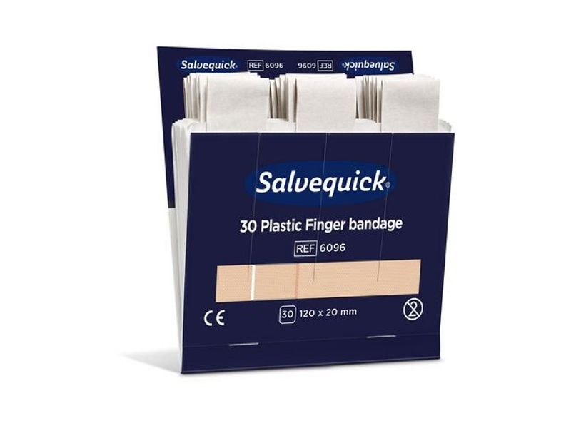 Plåster SALVEQUICK refill lång 30/fp