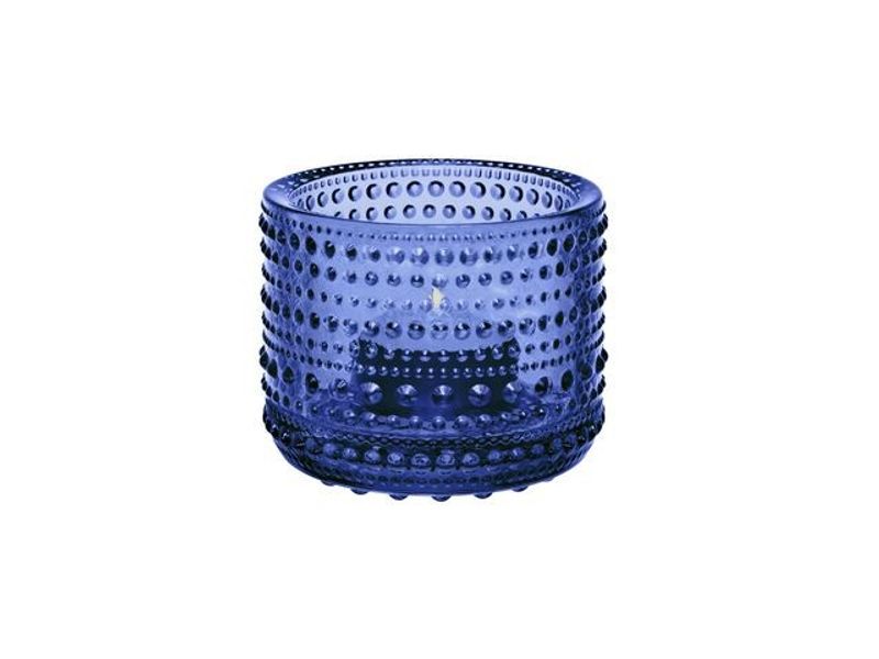 Ljuslykta IITTALA Kastehelmi 64mm blå