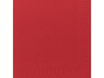 Servett 3-lags 33x33cm röd 125/fp