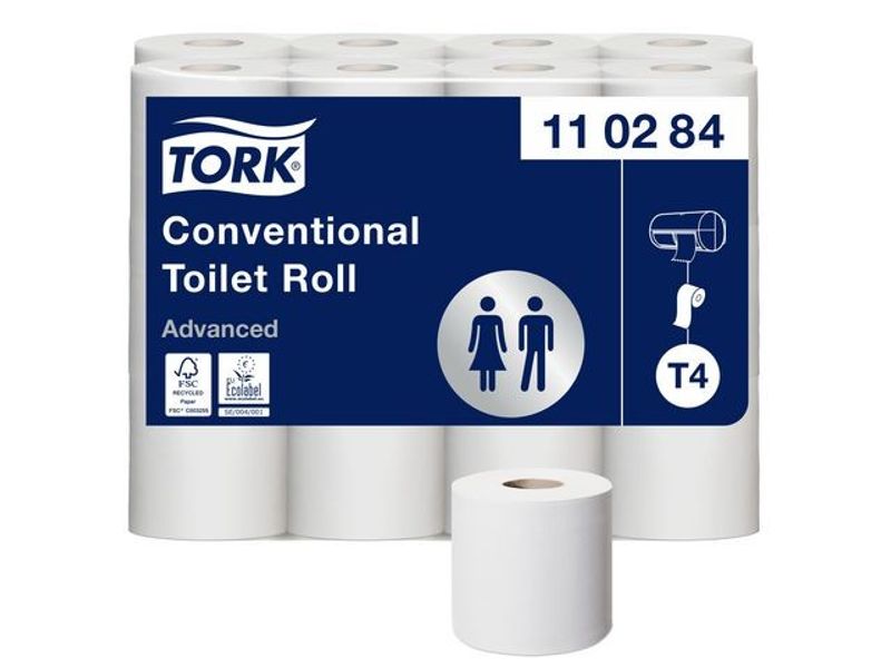 Toalettpapper TORK Adv T4 2-lag 24/fp