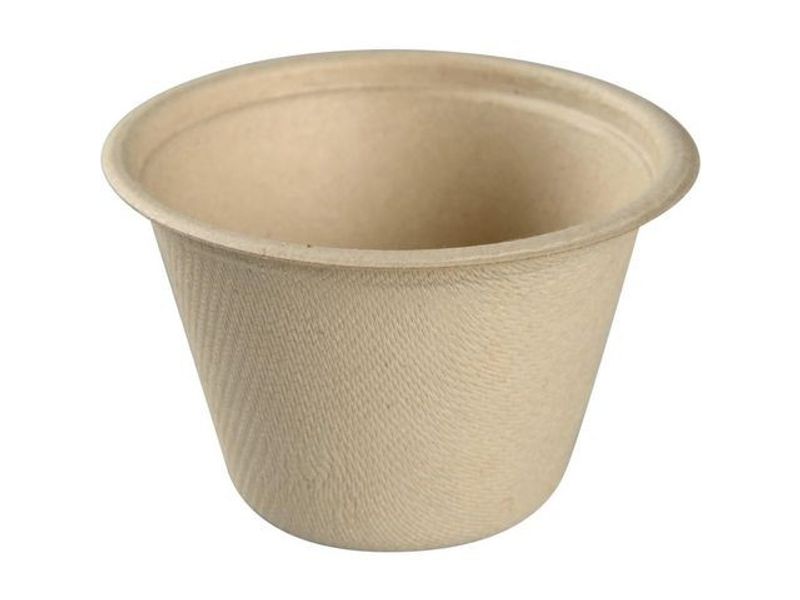 Portionsbägare bagasse natur120ml 100/fp