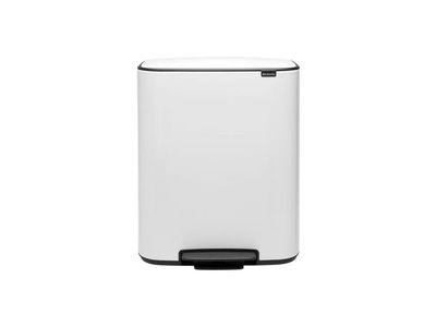 Papperskorg BRABANTIA Pedal Bo 60L vit