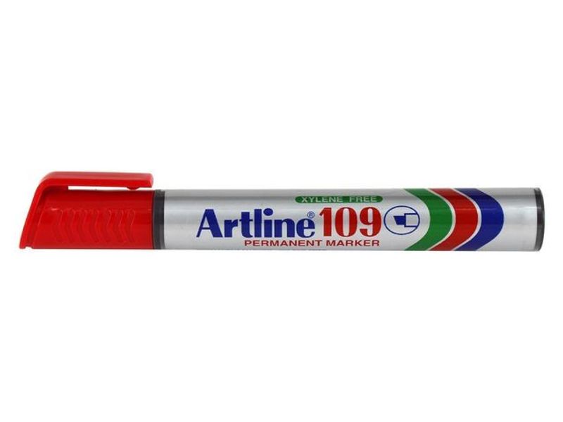 Märkpenna ARTLINE 109 sned 2-4mm röd