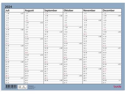 Väggkalender Väggblad A4 24/25