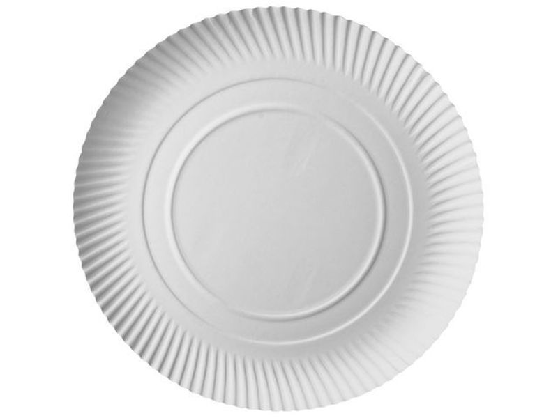 Tallrik Pure rund Ø34cm vit 100/fp