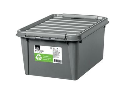 Plastlåda SMARTSTORE ECO 32L m.lock grå