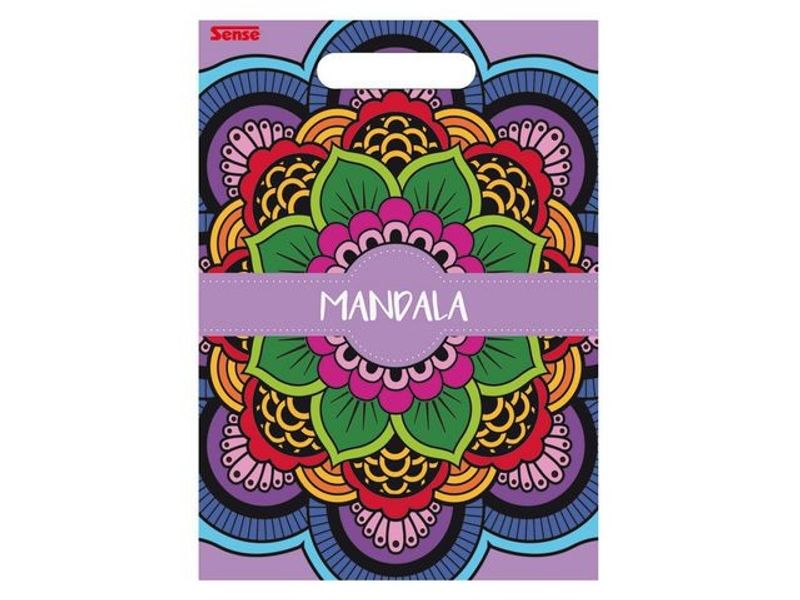 Målarbok Mandala 24 sidor fria former