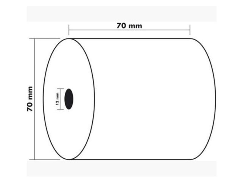 Kvittorulle 70x70x12mm