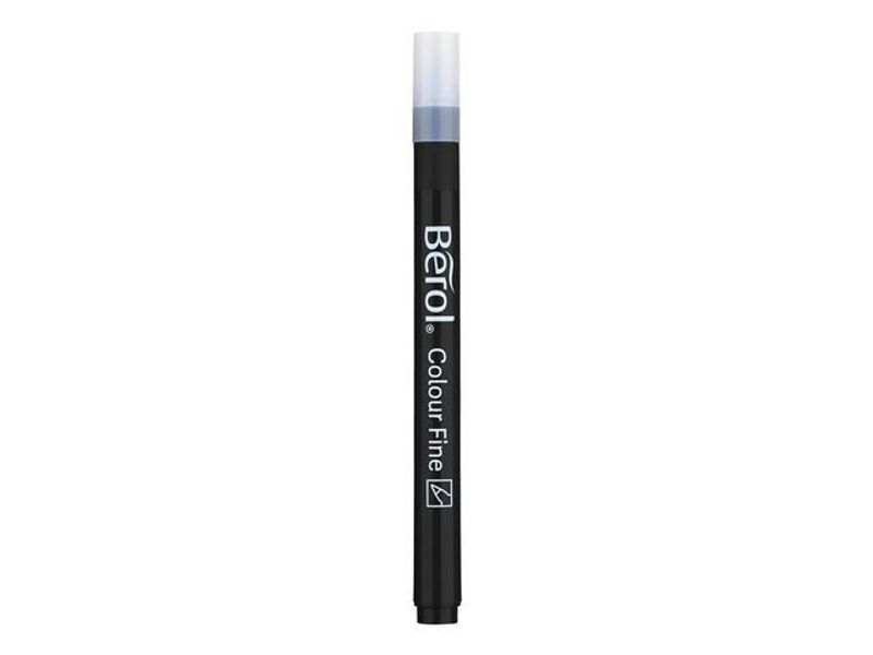 Fiberpenna BEROL Fine svart 12/fp