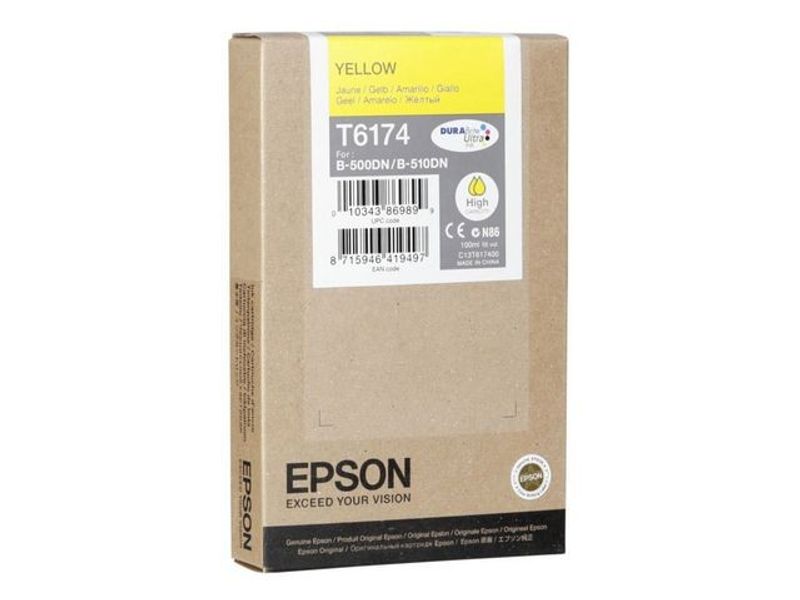 Bläckpatron EPSON C13T617400 gul