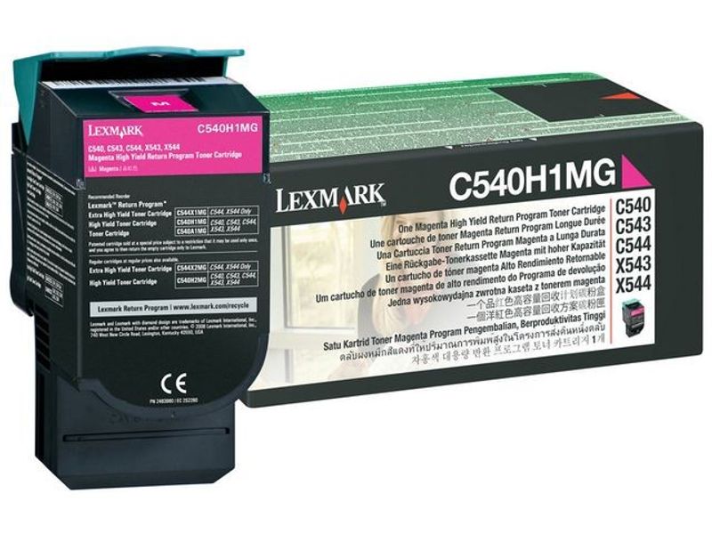 Toner LEXMARK C540H1MG 2K magenta