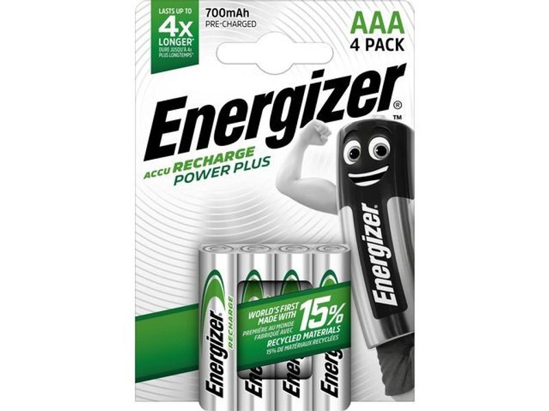 Batteri Laddbar ENERGIZER P-P AAA 4/fp