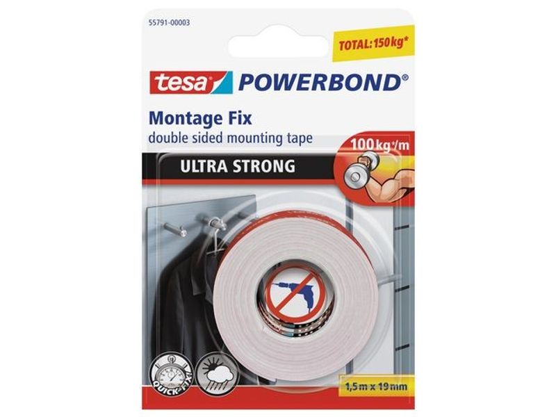 Monteringstejp TESA Powerbond 19mmx1,5m