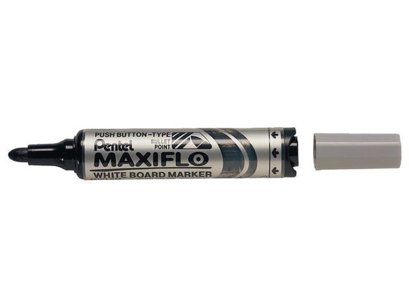 Whiteboardpenna PENTEL Maxiflo rund sv