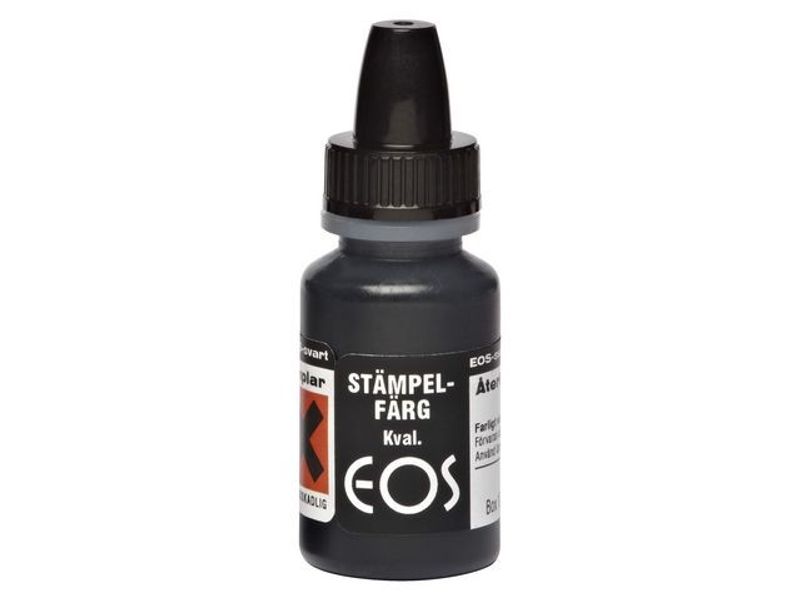 Stämpelfärg EOS svart 10ml