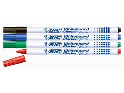 Whiteboardpenna BIC Velleda 1721 4/fp