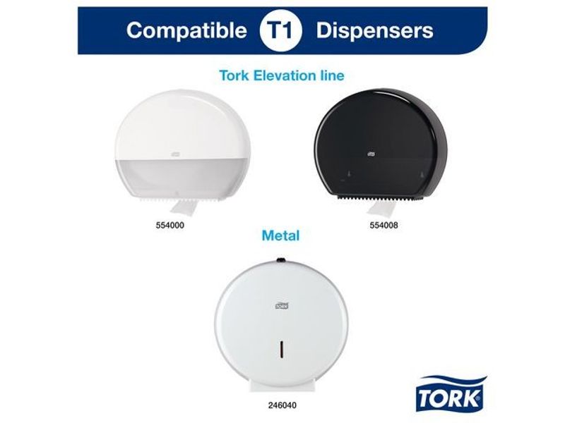 Toalettpapper TORK Pre T1 2-lag 360m